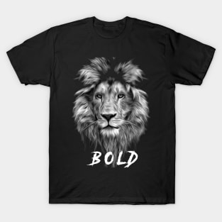 Lion head : bold T-Shirt